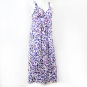 Faded Glory Purple Pink Leopard Sleeveless‎ Summer Maxi Dress PLUS Size XXL (20)